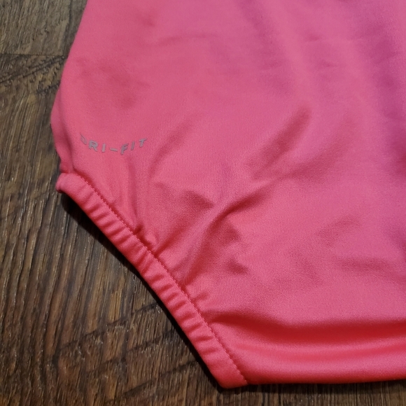 Nike Baby Girl Swim One Piece Snaps Pink Pool Beach Neon Rainbow Straps Baby 3M - Picture 5 of 7